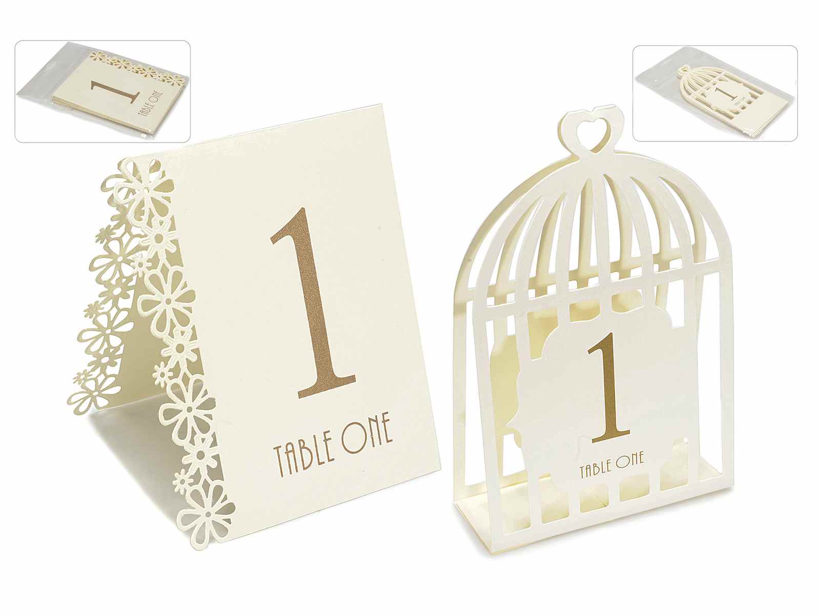 Conf. 15 numeri segnaposto tavoli da cerimonia in carta ecrù ... Segnaposto idee alzatina