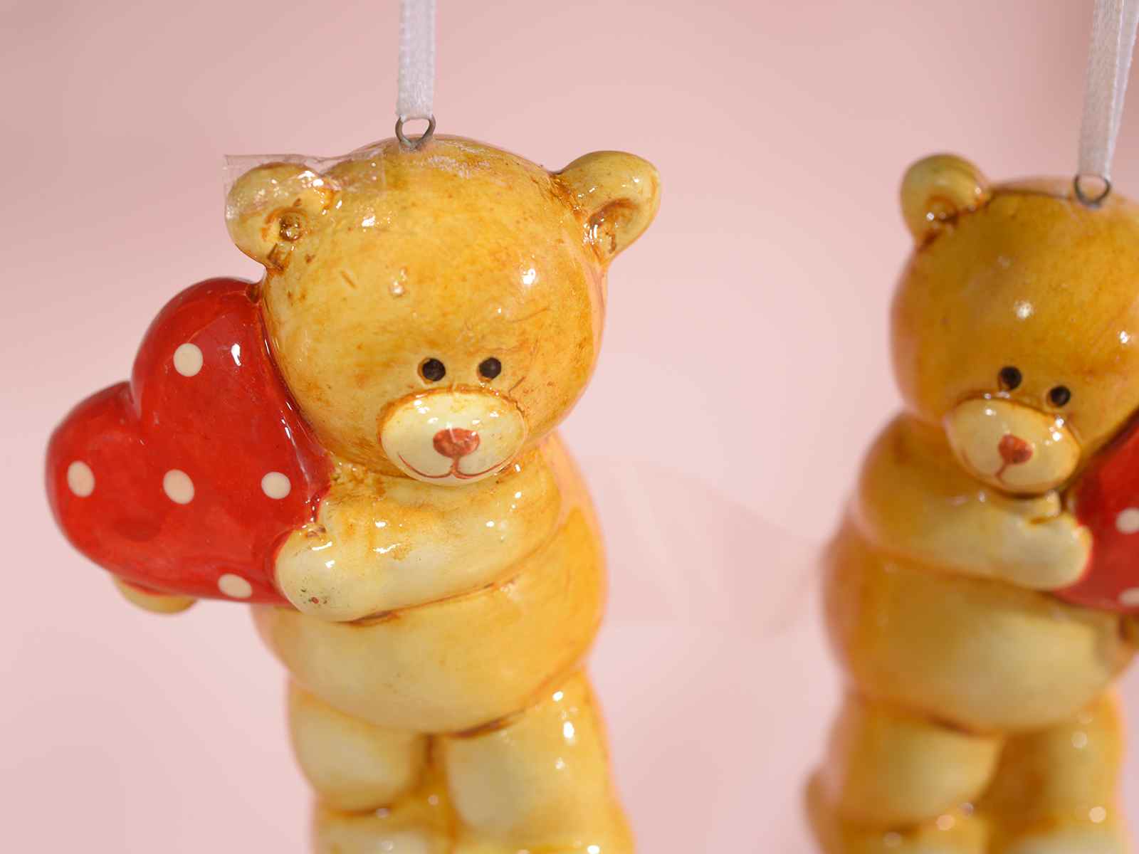 Decorazione "cuori d'amore" in ceramica lucida da appendere (71.29 ... Decorazione Interiors veranda
