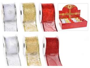 Wholesale glitter ribbons moldable edge