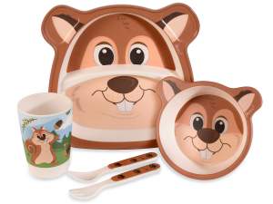wholesale beaver children's food set