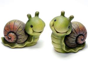 Caracol decorativo de ceramica
