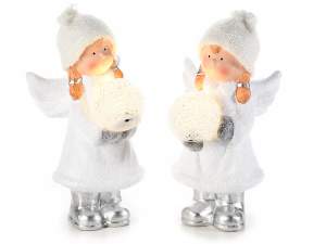 Grossistes anges boule neige lumineuse