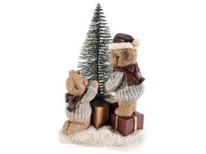 Al por mayor árbol de navidad decoración osos de p