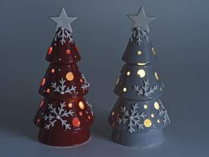 Árbol de navidad luces decoración cerámica mayoris