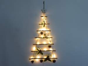 Decoraciones de luces led de árbol de navidad al p