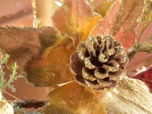 Wholesalers sprigs Christmas poinsettia decoration