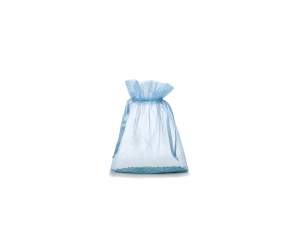 Light blue organza bag