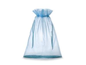 Light blue organza bag