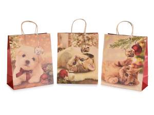 Wholesaler gift bag Xmas decoration pet