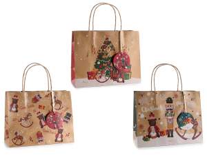 Venta al por mayor bolsas navideñas de cascanueces