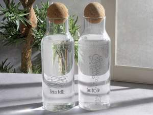 Botella de vidrio con tapa esférica al por mayor.