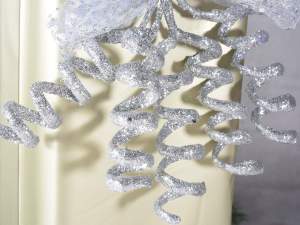 Wholesale christmas glitter swirl sprig