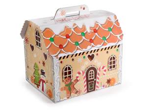 Christmas gingerbread house box wholesaler
