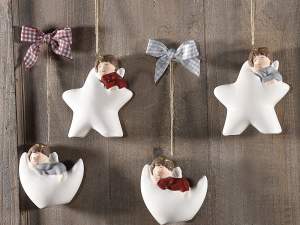 wholesale ceramic angels to hang