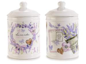 wholesale lavender ceramic jars