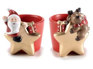 wholesale santa reindeer christmas jar