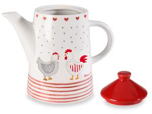 wholesale teapot with lid chickens