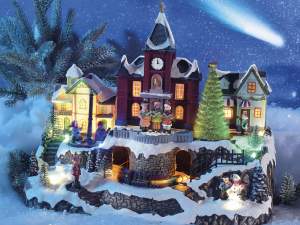 Wholesale animated christmas landscape lights moti