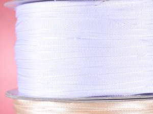 Corbata de cinta de raso doble blanco al por mayor