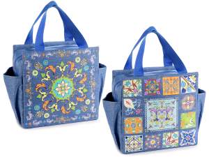 wholesale thermal lunch bag for women majolica