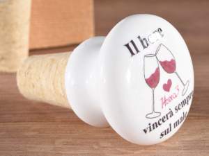 wholesale cork stoppers with wine decorations