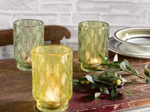 colored glass candle holder wholesaler