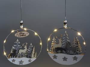 Décorations de Noël grossiste de lumières en métal