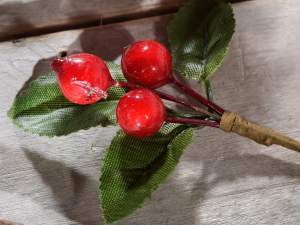 Artificial red berry sprig