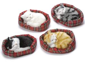 Wholesale decorative fake fur cat bed