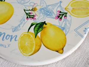 Vente en gros sous-verres au citron et aux agrumes