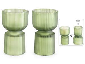 wholesale glass vase cup candle holder