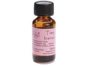 White thyme scented oil