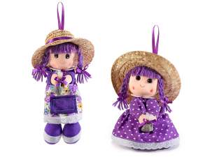 wholesale lavender dolls hanging bag