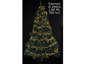 Ingrosso luminarie Natale 500 luci led cavo verde