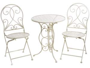 Metal garden table chairs wholesaler