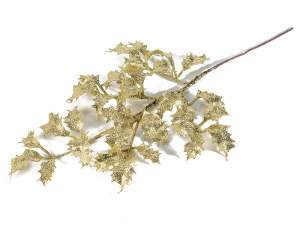 Wholesale decorative gold holly