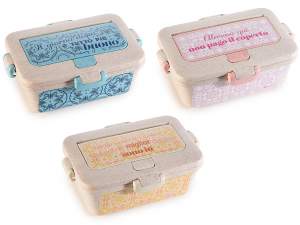 Lunchbox/Lunchbox aus recyceltem Kunststoff „BuonUmoreATavol