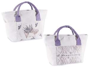 Thermotasche/Lunchtasche „Lavender“ mit Taschen, Griffen und