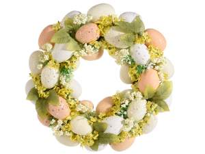 vente en gros couronnes de Pâques avec des œufs