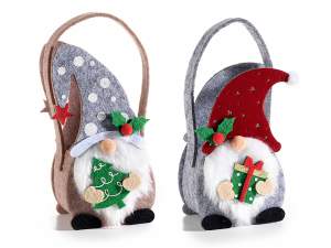 wholesale santa claus cloth gift bag