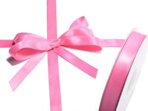 Wholesale hot pink double satin ribbons