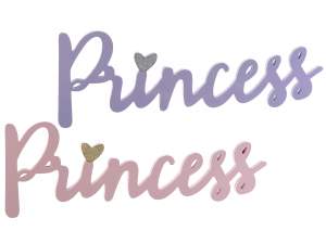 Letras de brillo de madera de princesa al por mayo