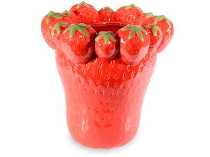 Großhandel Keramik-Erdbeervase
