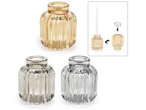 wholesale glass candle holder jar vase