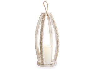 wholesale wooden candle lantern