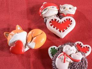 Großhandel Magnet Magnet Weihnachten Tiere lieben