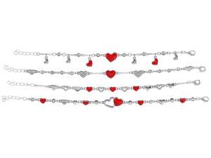 Wholesale valentine heart bracelet