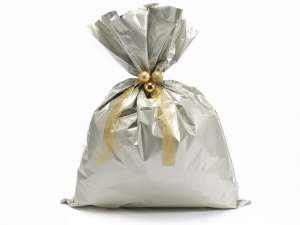 Metallic gift  bag chamapgne