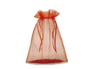 Orange organza bags