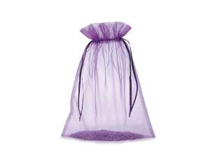 Purple organza bag